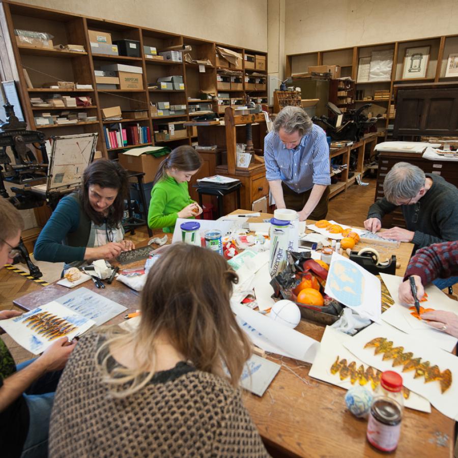 Family workshop at the Bodleian Library